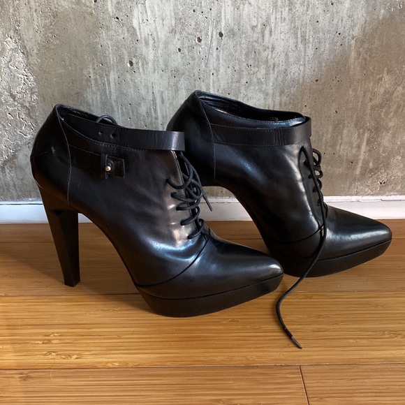 Costume Nationale platform kid leather booties EUC - Picture 4 of 7